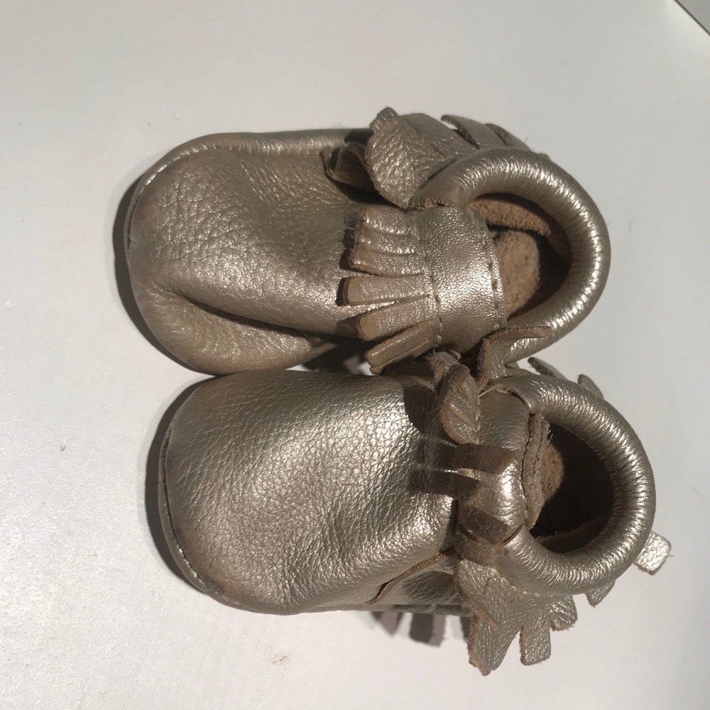 Freshly Picked moccasins in Champagne